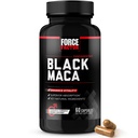 Force Factor Svart Maca Root Vitality Supplement for menn med superior absorpsjon og makt, Naturlig Maca Negra Extract, Grunnleggende serie, 1000 mg, 60 kapsler