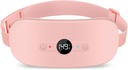 NOWWISH Oppvarming Pad for perioden Kramper Smerte Relief, bærbar elektrisk trådløs varmepad Oppladbar med 6 varmenivå og 6 massemoduser, julegaver for kvinner Tenåring Jenter, Pink