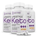 (3 Pack) Livsstil Keto piller 1275MG Ny og forbedret formel inneholder Apple Cider Vinegar Extra Jomfru Olive olje pulver grønn te blad 180 kapsler