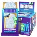 Legendariske matvarer 22g Protein Pastry+ Frosted Blåbær, Lav karbohydratmåltid Erstatning Bar - Lav glykemisk, Glutenfri Protien Snacks - Sunn Keto Snack Box 8 Zero Sukker Energi Barer - Diabetisk Vennlig