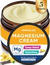 Venture Pal Magnesium Lotion, Topisk Magnesium Krem for søvn, Legekramper og smerte, Muskelavslapning, Rolig, Moisturizing Supplement med kokosolje, Shea Smør & Hyaluronsyre, trygt for barn