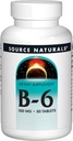 Kilde Naturals vitamin B-6, 500 mg immunsystemstøtte - 50 tabletter