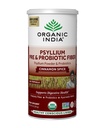 ORGANIC INDIA Psyllium Husk pulver - Pre & Probiotic Fiber Supplement, Organisk Psyllium Husk Fiber Supplement med hele Psyllium Husk, USDA Certified Organic, Vegan, Glutenfri - Cinnamon, 10 Oz
