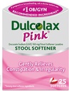 Dulcolax Rosa Stool Softener, Dokusat Natrium, 100 mg Soft Gel Tabletter, 25 greve