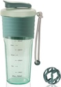 Protein Shaker flaske,Sports Blender flasker for proteinblandinger med Whisk Ball,Mixer flaske, Portable Pre Workout Whey Protein Drink Shaker Cup,Midnight Blå