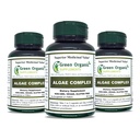 Algae, Fucoidan, Blå Grønn Algae, Kelp, Bladderwrack, Klorella, Spirulina, Irsk Moss, Dulse, 90 VCaps, Høy absorberbar, Ikke-GMO, Glutenfri (Pack of 3)