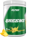 Alpha Supps - Alpha Greens Supplement | Frukt og grønnsaker Superfood pulver | Over 40 naturlige plantebaserte ingredienser | Prebiotiske og probiotiske Digestive støtte blanding - 30 Services (Pineapple)