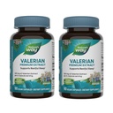 Naturens måte Valerian Premium ekstrakt - 220 mg valerisk ekstrakt per 2-kapsule servering - støtter hvilefull søvn* - ikke-GMO-prosjekt verifisert - urtetilskudd - Glutenfri - 90 kapsler (2 pakke)