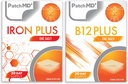 Iron Plus & B12 Plus Topical Patch Bundle - 30 dagers forsyning