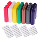 eBoot 28 sets essensiell olje aromaterapi Nasal inhalere Rør fylles ut, 7 farger, med Wicks