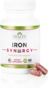 Helse som det egger å være jernsyn3rgy Supplement ® lege formet kapsler med jern, kobber, beet rot, vitamin C ® 60 kapsler