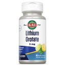 KAL Litium Orotate ActivMelt 5mg, Chelated Litium for optimal absorpsjon og biotilgjengelighet, Sunn Mood Support, Naturlig sitron Lime Flavor, Øyeblikklig oppløsning tabletter, 90 Serveringer, 90 mikrotabletter