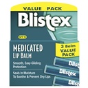TheraTears Tørr Øyeterapi Øyedråper, 1,0 Fl Oz og Blistex Medisinert Lip Balm, 0,15 Ounce, 3 Count SPF 15 Sun Protection Lip Balm Bundle