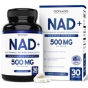 NAD Supplement (500 mg 95% ren NAD + per servering) NMN Supplement, NAD Nicotinamid Riboside Support (treparts testet, vegansk trygt, ikke-GMO, Ingen fyllstoffer, & laget i USA - 30 vegansk kapsler)