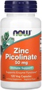 Nå Mat Sink Picolinat 50 mg,120 Kapsler (pakke med 2)