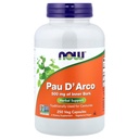 Nå Matvarer PAU D' Arco, 500 mg, 250 Veg Kapsler
