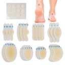 LotFancy Blister Bandages for føtter, 24 Blister Pads og 12 Acne Patches, 8 Størrelse Hydrokolloid Bandage, Vanntett Forsegling Gel Blister Cushion Variety Pack for tå beskyttelse, Heel Blister Forebygging