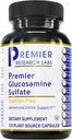 Premier Forskning Labs Glukosamin Sulfate - Shellfish Free Glukosamin Sulfate Kapsler for felles støtte, Connective Vessue Helse, 750 mg Per Serving, Vegansk Vennlig - 120 Vegetariske Kapsler