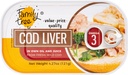 Family Tree Icelandic Wild Fanget Cod Liver i egen olje 4,27 oz (pakke med 12)