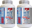 Jeg elsker My PETS LLC felles kosttilskudd for katter - katter felles helse med gurkemeie - kraftig formel - VETS valg - kalsium Supplement for katter - 2 flasker (120 behandlinger)