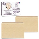 Eczema Soap Bar for ansikt og kropp – all naturlig dermatitt, Psoriasis løsning for tørr kløende flaky hud relief – Gentle avgiftsgivende, anti-trikk, rensende hudpleie Remedy – Eczema Soap Bar laget i USA