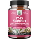 PMS støttetilskudd for kvinner – Hormonbalanse for kvinner og menstruasjonsforstyrrelse med DIM, Chasteberry, Black Cohosh & Ashwagandha - for perioden Cramps Ease, Menopause Bloating, Mood Swing – 120 Ct