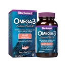 BlåBonnet Naturlig Omega-3 Salmon Olje Softgels, 180 greve, Hvit