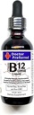 Vitamin B12 kompleks flytende sublingual drops rask absorpsjon B2, B3, B5, B6 og B12. 2 fl oz - 60 dagers forsyning