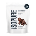 Isopure Low Carb 100% ren Whey Isolate Protein pulver, saltvannsfri, Glutenfri, Med Vitaminer, Nederlandsk Sjokolade, 25g Protein Per Serving, 1 Lb, 14 Serveringer (Packaging May Vary)