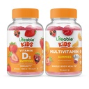 Livbar vitamin D Kids + Multivitamin Kids, Gummies Bundle - Great Tasting, vitamin Supplement, Glutenfri, GMO Gratis, Chewable Gummy