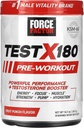 FORCE FACTOR Test X180 Pre-Workout pulver & energi Supplement, Øk fokus og utholdenhet, Bygge muskler og styrke, Nitric Oxid Supplement med Ashwagandaha & L-Citrulline, Fruit Punch, 30 serveringer