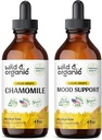 Wild & Organic Kamille Tinktur 4 fl oz & Mood Support Tinktur 4 fl oz