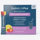 Hydralyte Verisol kollagen pakker med elektrolyter, Hydration Packets med collagen for kvinner og menn, Electrolytes pulver med kollagen for reise og daglig Hydration med vitamin C (30 greve)