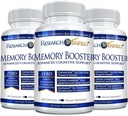 Forskning Bekreftet minneforsterker - Nootropic Supplement - Forbedre kognisjon og minne - Lion's Mane, Ginkgo Biloba, BioPerine - 3 måneders forsyning - Ikke-GMO - laget i USA