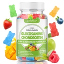 myktbear glucosamine Chondroitin Gummies for voksne, sukker gratis Chondroitin & glucosamin ernæringskosttilskudd for felles støtte, blandet fruktflavor, 60 greve