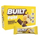 Bygget Bar, Puff Protein Bars, Banan Cream Pie Puff, 17g Protein Snacks, On-The-Go Bars, Kun 140 kalorier, 6g sukker, kollagen, Glutenfri, 12 greve