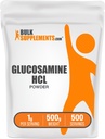 BulkSupplements.com Glukosamin HCl pulver - Glukosamin Supplement, Felles Støtte Supplement - Glutenfri, 1g per servering, 500g (1,1 lbs) (Pack of 1)