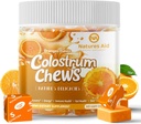 Kostrum Chews Supplement med probiotika for Gut Helse, Bloating, Immun støtte, hud, hårvekst og skjønnhet - Orange Flavor (60 Serveringer)