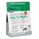Vibrant helse, maksimal vibrasjon, plantebasert supermat Supplement med et multivitamin, protein og 25 milliarder CFU av probiotika, Vanilla, 15 Servering Pouch