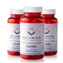 Aluminium Advance Nutrition Gluta 1000 - Redusert L-Glutatione, Alpha Lipoic Acid & Rose HIPS - Antioksidant støtte for hud og total velvære - 60 Veg Kapsler x 3 flasker (90-dagers forsyning)