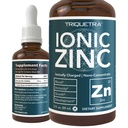 Ionisk flytende sink – 8 måneders forsyning, justerbar dosering for voksne – høy absorpsjon, vegansk, glassflaske – støtter immunsystem, hjerne og thyroid helse – essensielt mineraltilskudd (2 oz)