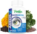Parker Naturals Optimal Eye Health Vitamin & Mineral Supplement, Øye Kosttilskudd og vitaminer for Visjon med vitamin C & E, Lutein & Zeaxanthin Supplements, 60 Caps