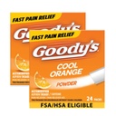 Goodys ekstra styrke hodepine pulver, kjølig oransje flavor oppløselige pakker, 24 individuelle pakker (2 pakke)