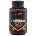 Kiva Premium Ceylon Cinnamon pulverkapsler (120 Veggie Capsules), ren ceylon kanel fra Sri Lanka, Vegansk, Ikke-GMO, Glutenfri