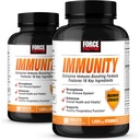 FORCE FACTOR Immunitet, Immunstøtte Booster med eldrebær og 1000mg vitamin C, Plus vitamin D, sink, probiotika, antioksidanter, og Echinacea for immun helseforsvar, 90 greve (Pack of 2)