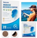 Bevegelsessykhet Patches, Sjøsykhet Patch for Cruise, Ikke-Drowsy, Bil/Ships/Airplane/Amusement Park Trip Syke Relief, Reise Essentials for barn og voksne (72 Count)