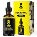The Beard Club Beard Olje for menn - 2oz Klassisk Sandalwood Naturlig Beard Olje med Castor & Amber Olier - Beard & Mustache Conditioner - Hydrates, Softens & Soothes Tørr hud - styrker hår follikler