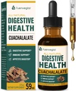 Cuachalalate Digestive Drops: Herbal Supplement w/Licorice Root, Dandelion, Clove, Cancerina, & Kalawalla Ekstrakter for Upset Mage Relief, Gastrisk helse, og immunsystem støtte. 2oz