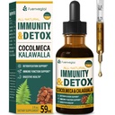 Cocolmeca Bark Immunitet & Detox Drop, Herbal ekstrakt med polypodium leucotomos Sarsaparilla Melk Thistle Supplement Støtte Detoxifisering, Immunsystem, Digestiv Helse. 2oz