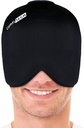 ComfiTECH Hode Ice Pack Wrap kald Cap Kjøle Gel Hat, Stor, Svart
